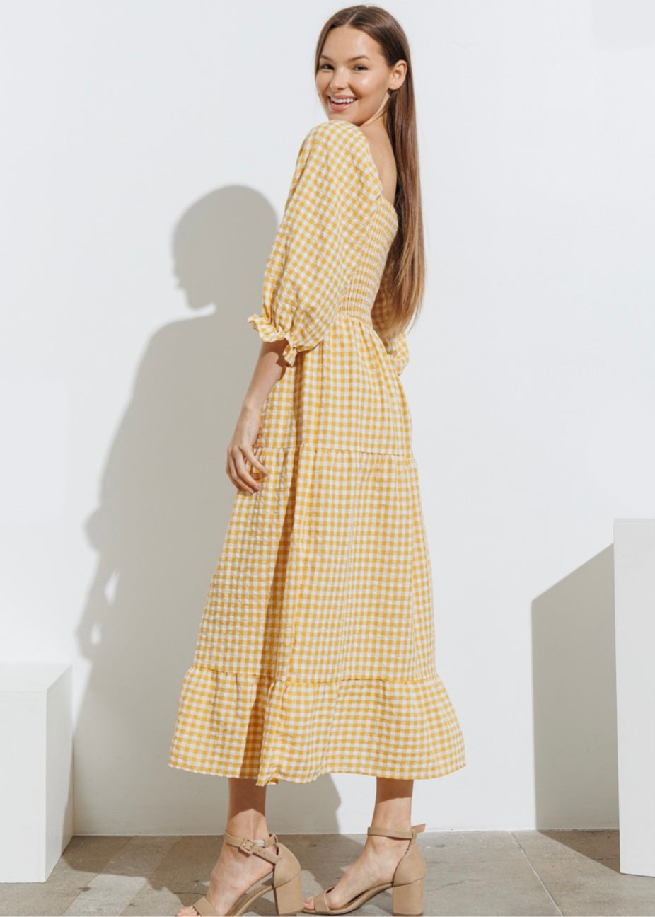 white christmas dresses Canary Charm Long Dress – Ordinaree main image 1
